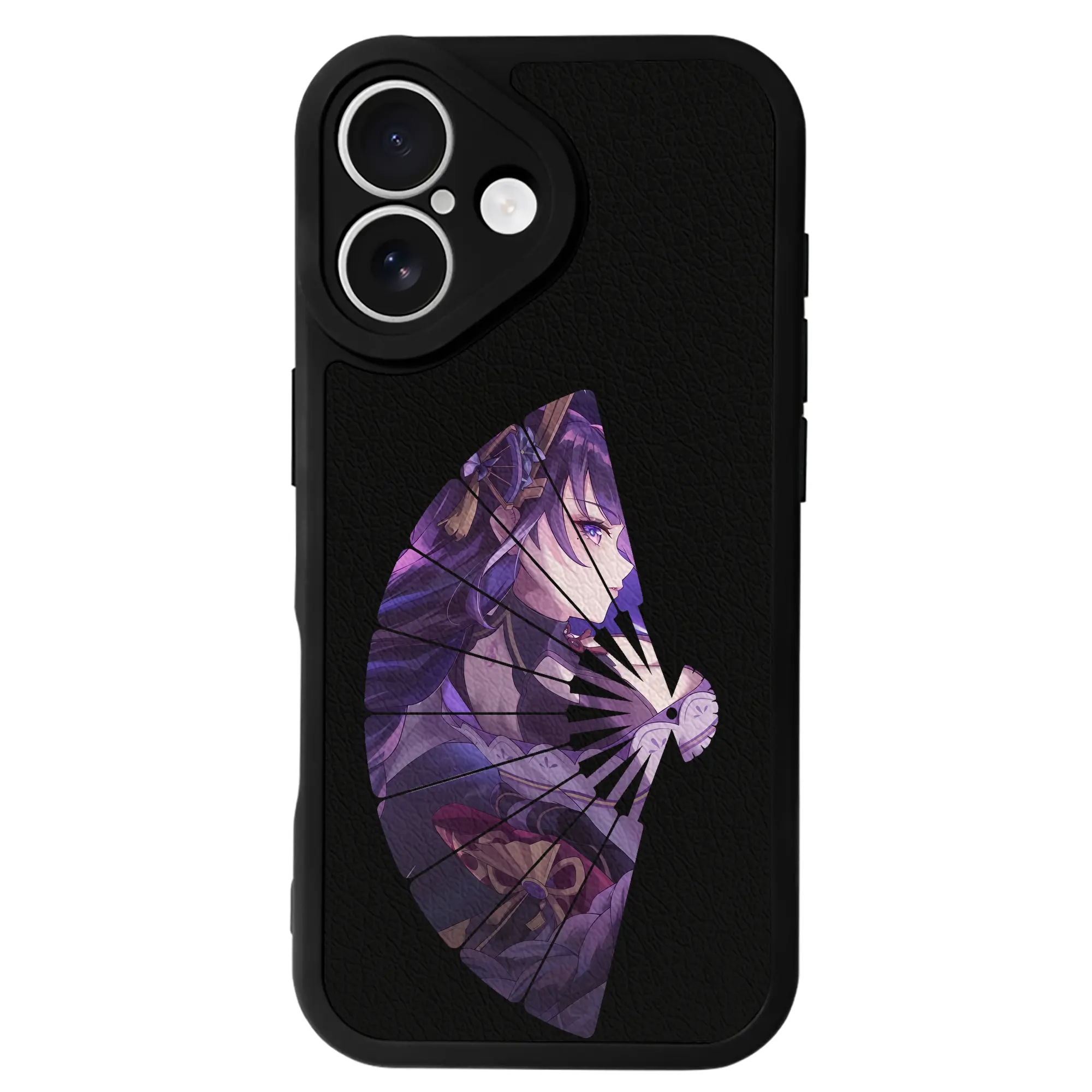 原 神 グッズ 雷電将軍 - IPhone 16シリーズ対応 ・ シリコンスマホケース ・ レザー調 ・ 高精度フィット ・ 耐衝撃 ・ ワイヤレス充電対応 ・ 精密カット